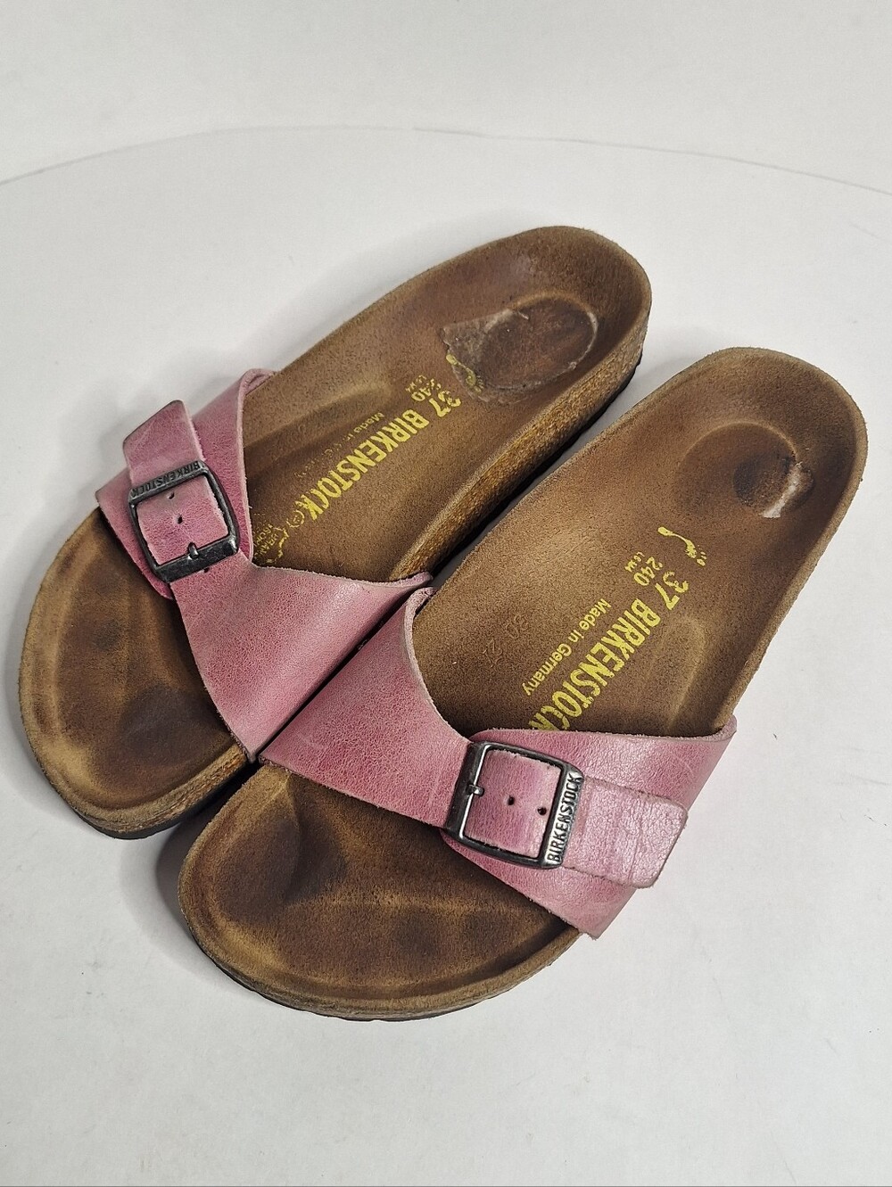 Birkenstock Madrid Birko Women's Sandals Size US 6 / EU 37  Pink Slide Buckle